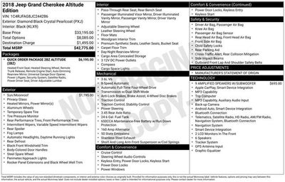 2018 Jeep Grand Cherokee Altitude 4x4