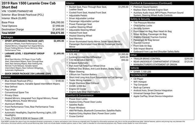 2019 RAM 1500 Laramie