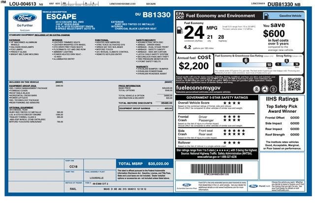 2013 Ford Escape SEL