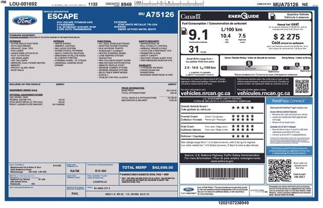 2021 Ford Escape Titanium