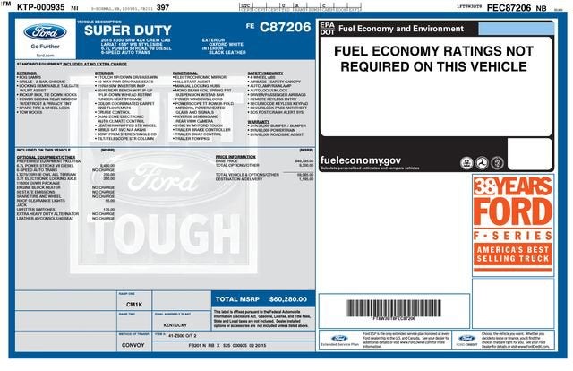 2015 Ford Super Duty F-350 SRW Platinum