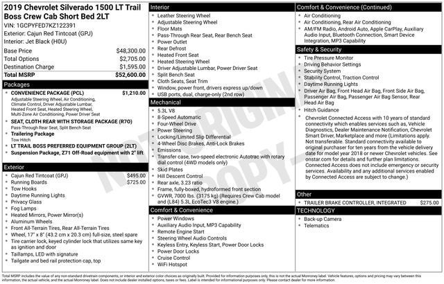 2019 Chevrolet Silverado 1500 LT Trail Boss