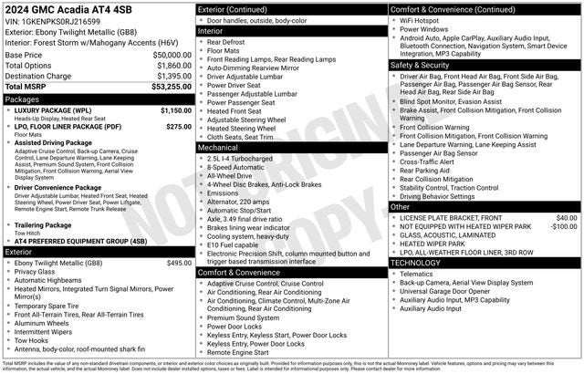 2024 GMC Acadia AT4