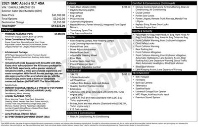 2021 GMC Acadia SLT