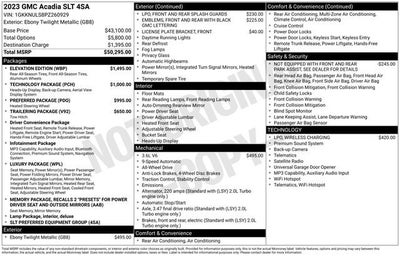 2023 GMC Acadia SLT