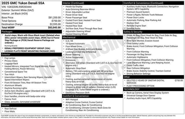 2025 GMC Yukon Denali