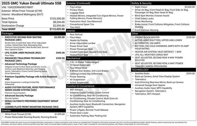2025 GMC Yukon Denali Ultimate
