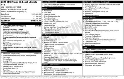 2025 GMC Yukon XL Denali Ultimate