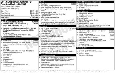 2016 GMC Sierra 2500 HD Denali