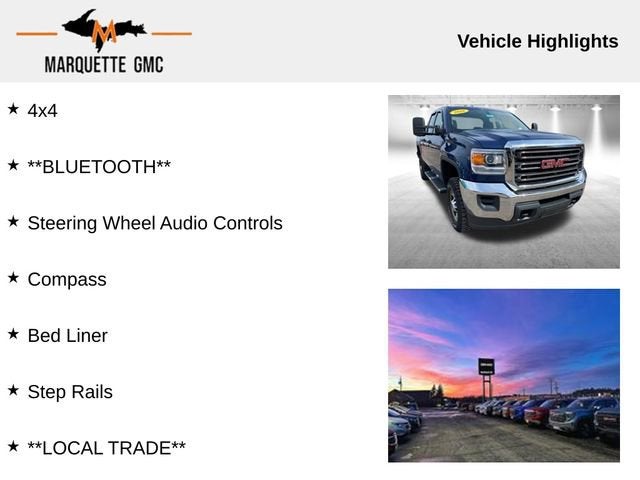 2016 GMC Sierra 2500 HD 4WD Double Cab 144.2"