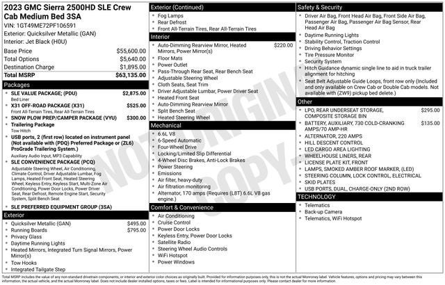 2023 GMC Sierra 2500 HD SLE