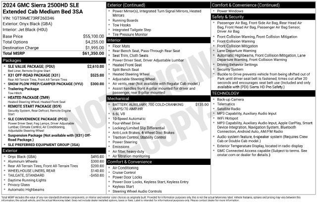 2024 GMC Sierra 2500 HD SLE