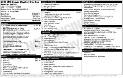 2023 GMC Canyon Elevation