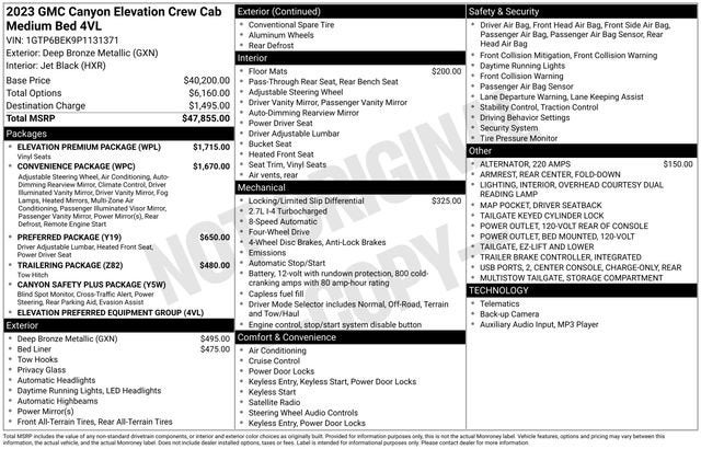 2023 GMC Canyon Elevation