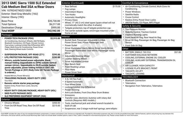 2013 GMC Sierra 1500 SLE