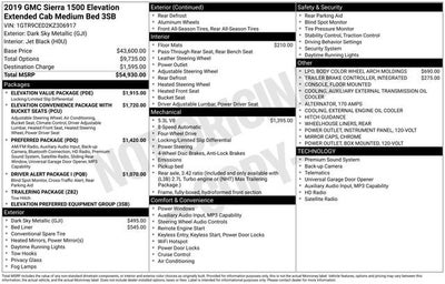 2019 GMC Sierra 1500 Elevation