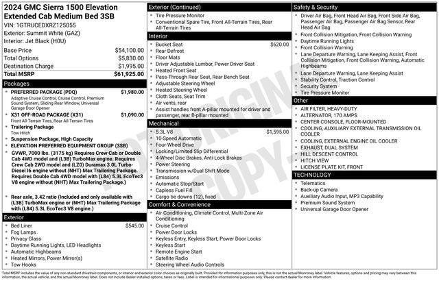 2024 GMC Sierra 1500 Elevation