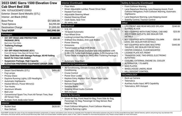 2023 GMC Sierra 1500 Elevation