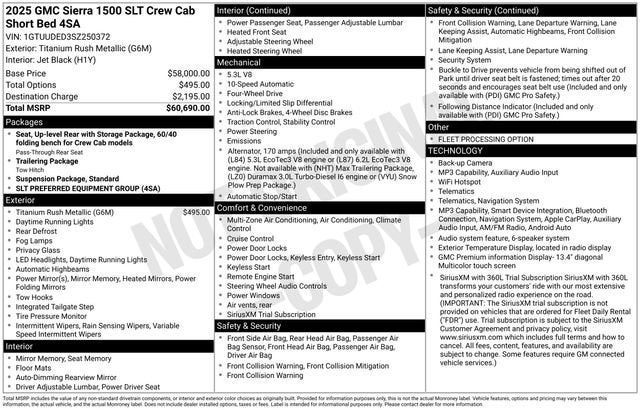 2025 GMC Sierra 1500 SLT