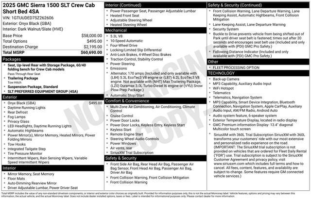 2025 GMC Sierra 1500 SLT