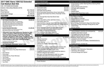 2017 GMC Sierra 1500 SLE