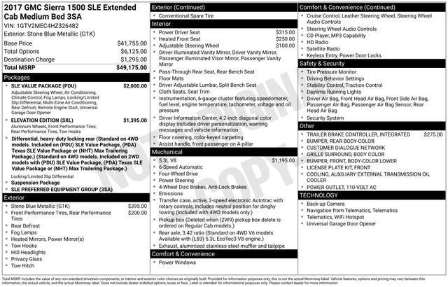 2017 GMC Sierra 1500 SLE