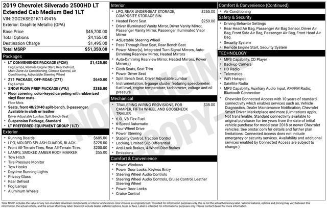 2019 Chevrolet Silverado 2500 HD LT