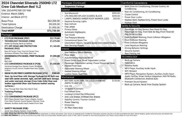 2024 Chevrolet Silverado 2500 HD LTZ