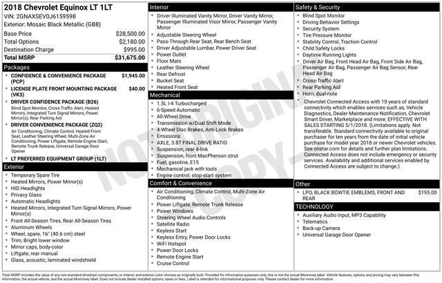 2018 Chevrolet Equinox LT