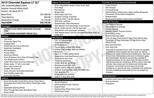 2019 Chevrolet Equinox LT