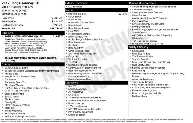 2012 Dodge Journey SXT