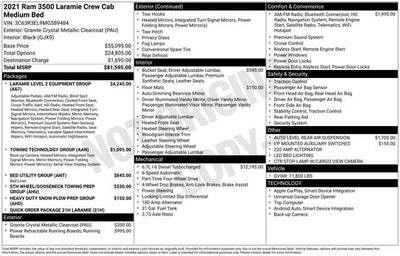 2021 RAM 3500 Laramie