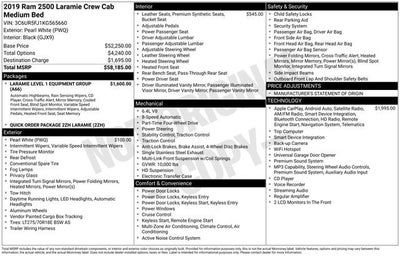 2019 RAM 2500 Laramie Crew Cab 4x4 6'4" Box