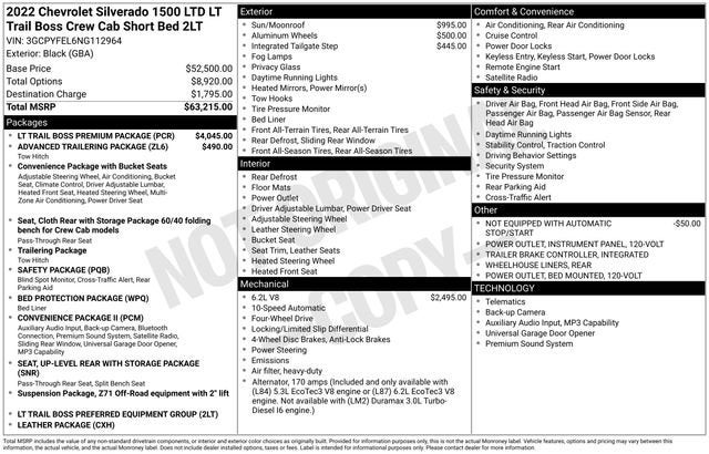 2022 Chevrolet Silverado 1500 LTD LT Trail Boss