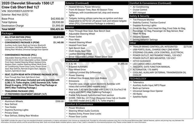 2020 Chevrolet Silverado 1500 LT