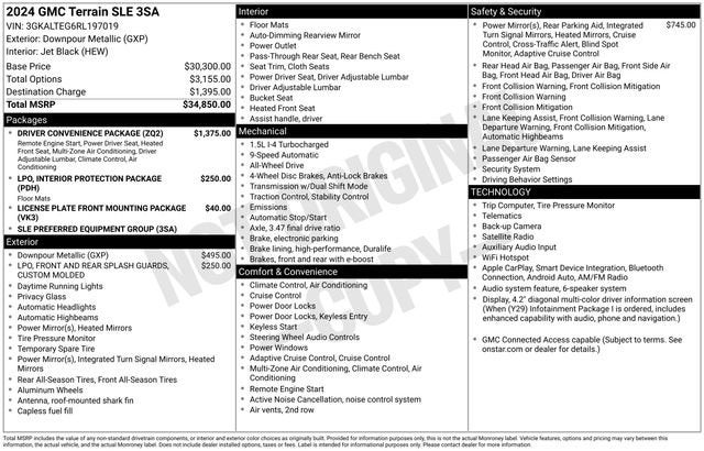 2024 GMC Terrain SLE