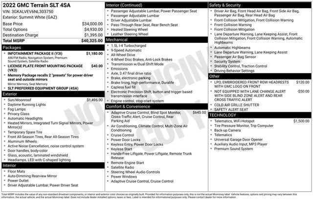 2022 GMC Terrain SLT