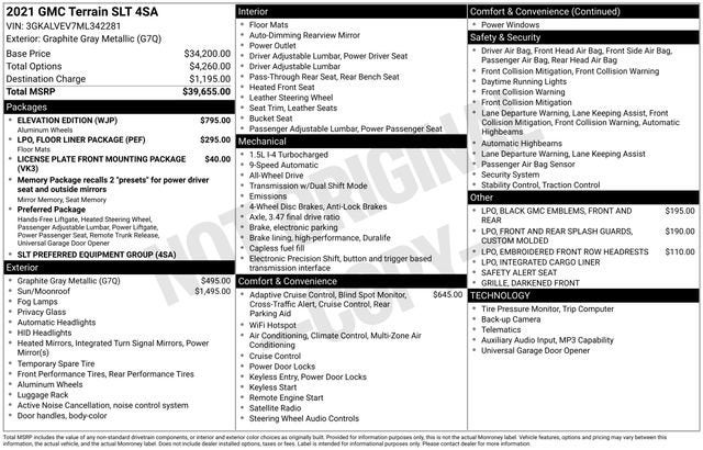 2021 GMC Terrain SLT