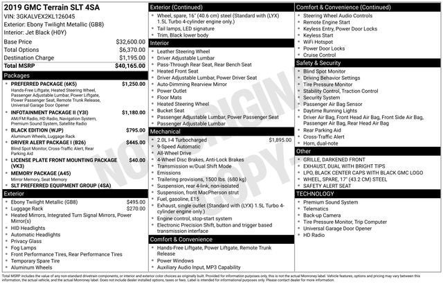 2019 GMC Terrain SLT