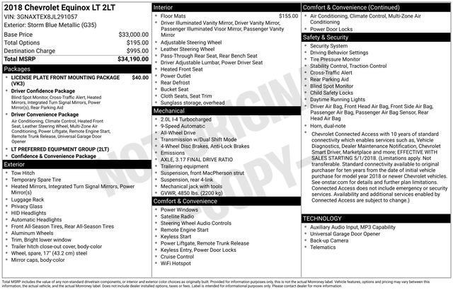 2018 Chevrolet Equinox LT