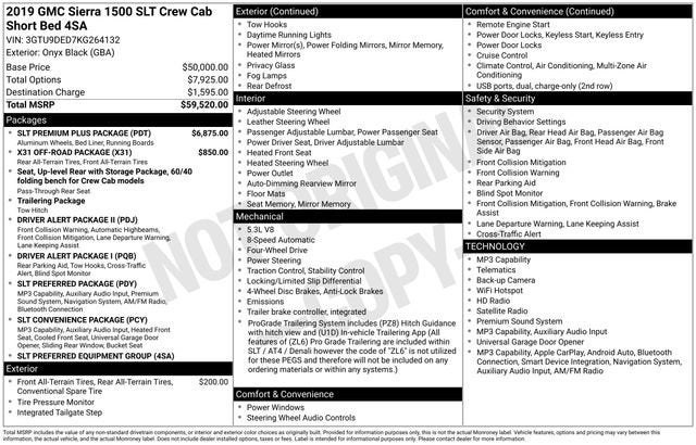2019 GMC Sierra 1500 SLT
