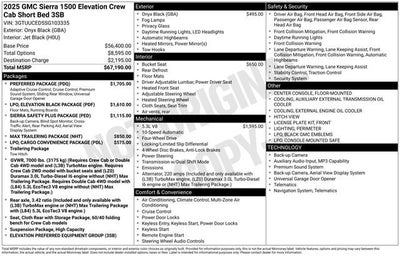 2025 GMC Sierra 1500 Elevation