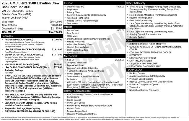 2025 GMC Sierra 1500 Elevation