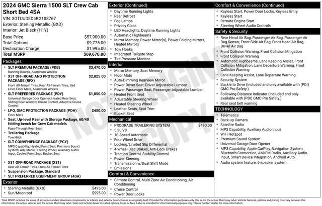 2024 GMC Sierra 1500 SLT