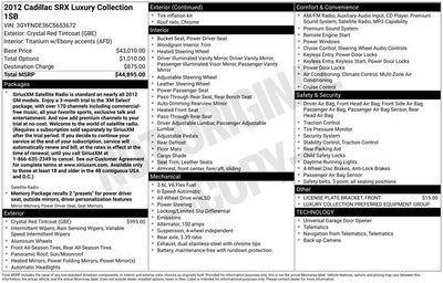 2012 Cadillac SRX Luxury Collection