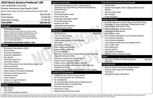 2025 Buick Enclave Preferred