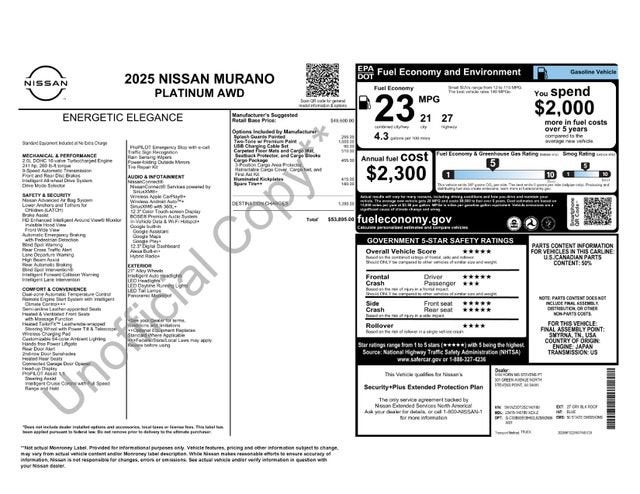 2025 Nissan Murano Platinum