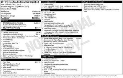 2011 Toyota Tundra Grade 5.7L V8