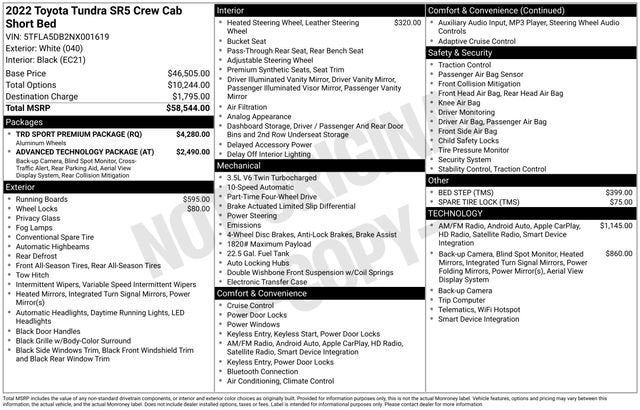 2022 Toyota Tundra 4WD SR5