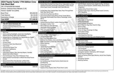 2024 Toyota Tundra 1794 Edition